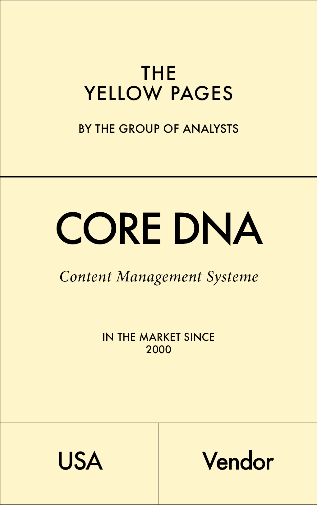 CORE DNA – The Group of Analysts